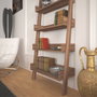 Hanah Home Estantería Nogal Ancho 80cm Alto 195cm Tablero Melamina 18mm